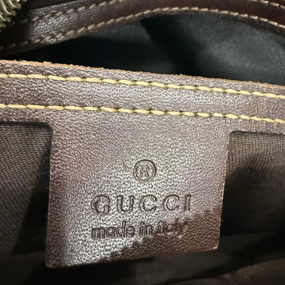 Gucci Brown Messenger Bag with GG Monogram